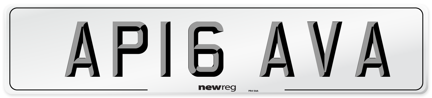 AP16 AVA Number Plate from New Reg